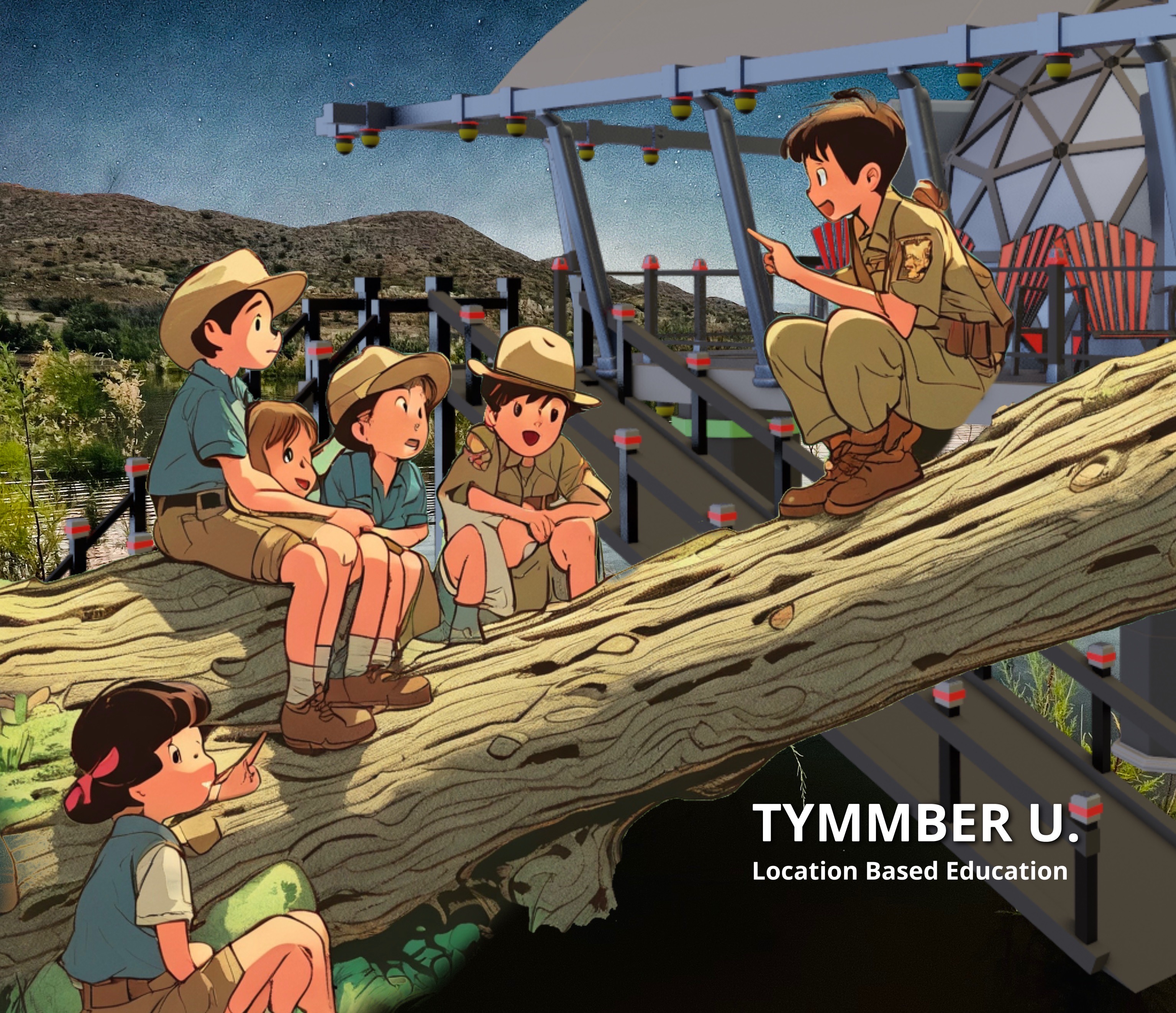Children learning in the field — Tymmber U