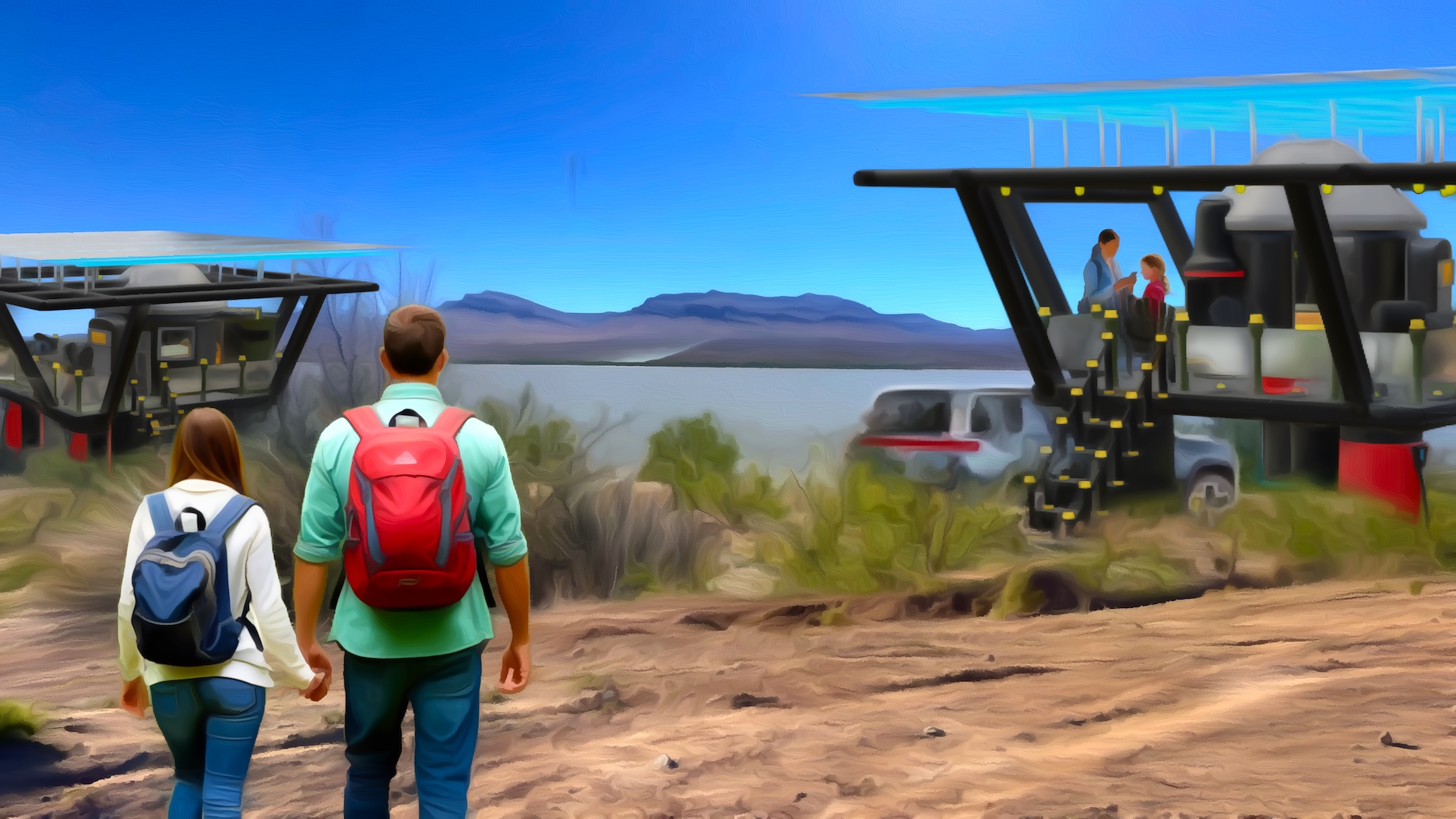 Desert Lake Solar Hut — Caballo Lake, Sierra County NM